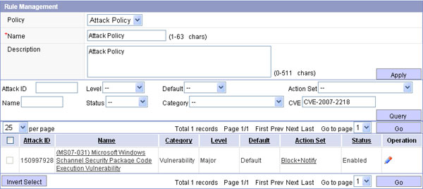 Finding Tasks Using CVE Names
