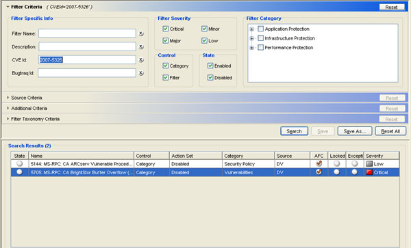Service Coverage Determination Using CVE Names