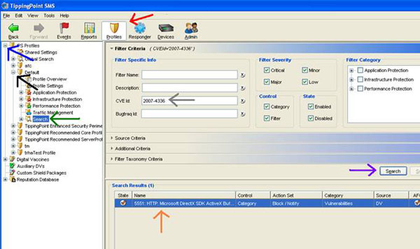 Finding Elements Using CVE Names