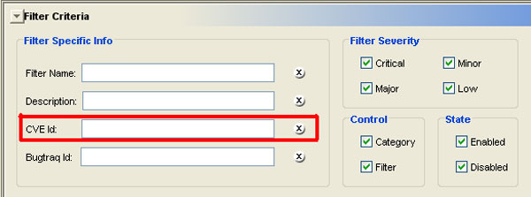 Documentation of Finding Elements Using CVE Names