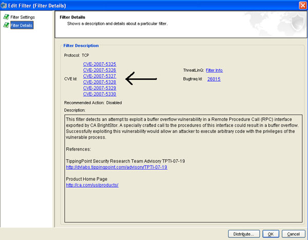 Getting a List of CVE Names Associated with Tasks