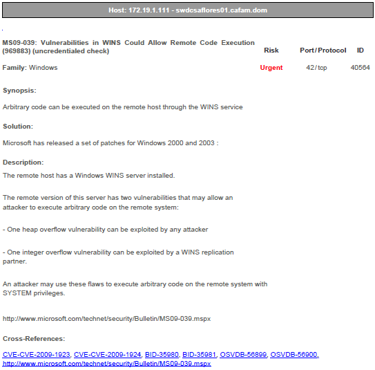 Finding CVE Names Using Elements in Reports