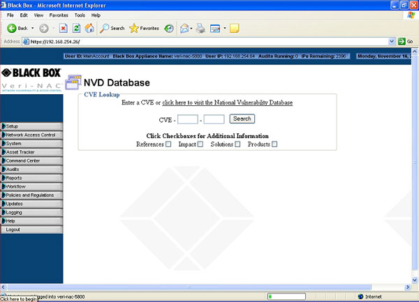 Graphical User Interface (GUI)