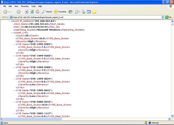 GUI Element to CVE Name Mapping
