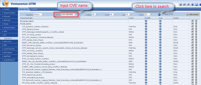 Documentation of Finding Elements Using CVE Names