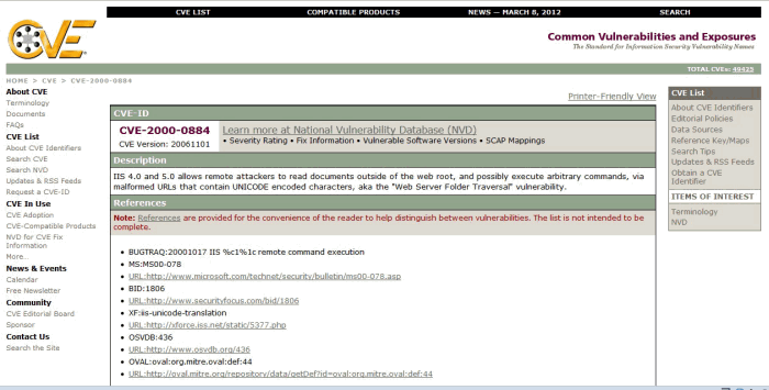 Finding CVE Names Using Elements in Reports