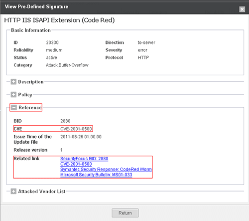 Finding CVE Names Using Elements in Reports