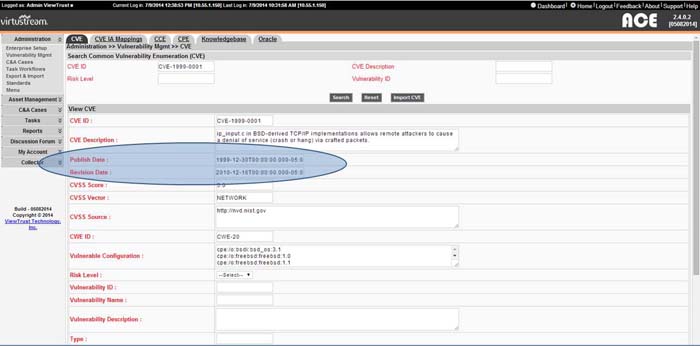 CVE and Compatibility Documentation