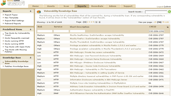 Search based on CVE name
