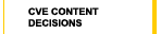 CVE Content Decisions